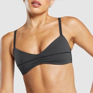 Gymshark Elevate Ruched Sports Bra - Black